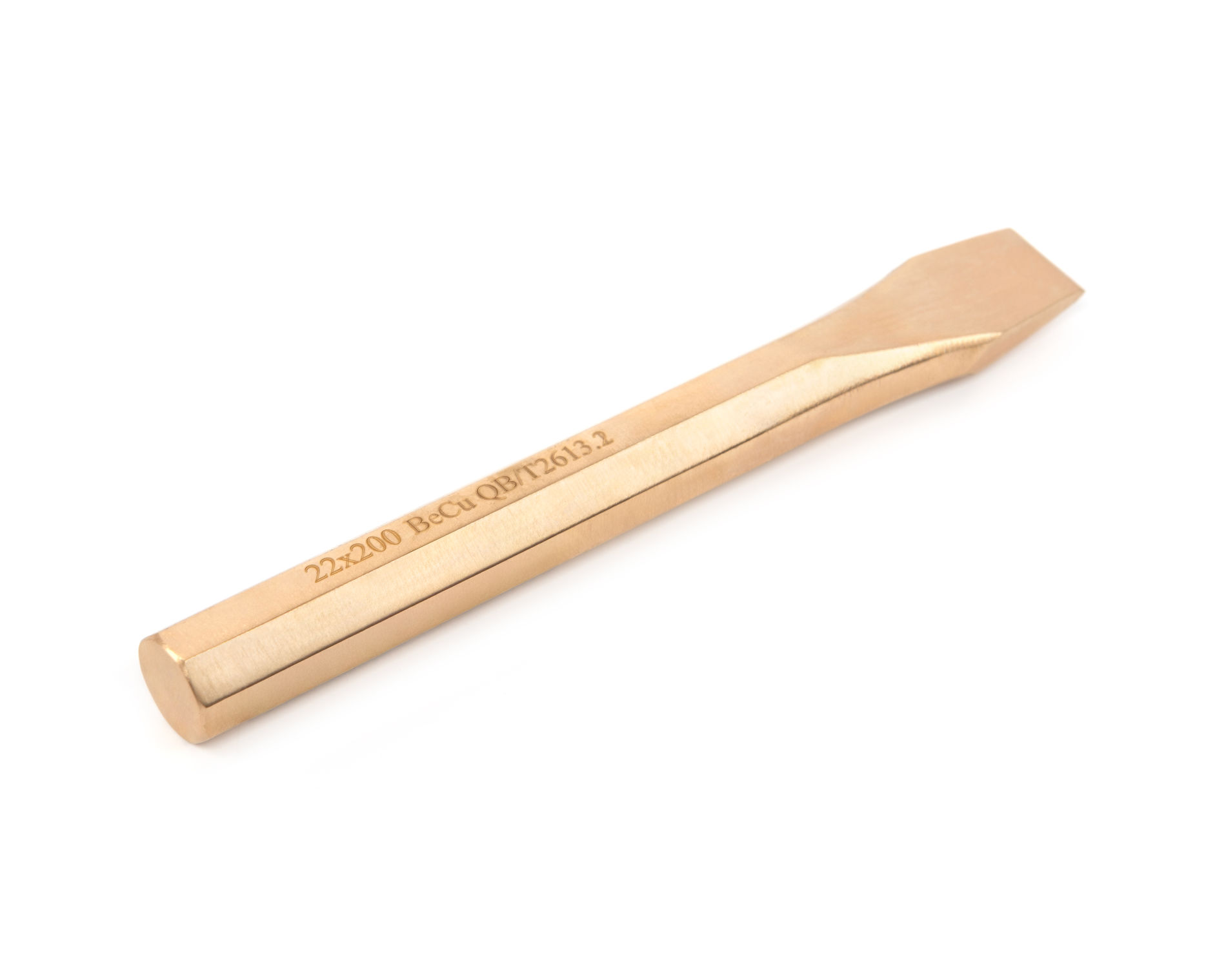 Зубило 8-гранное 200х22 искробезопасный сплав BeCu 233-1010, HORTZ