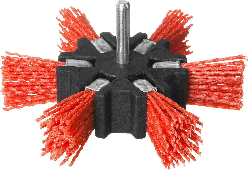 Щетка дисковая для дрели 100 мм, нейlonовая проволока ЗУБР Профессионал 35163-100_z02