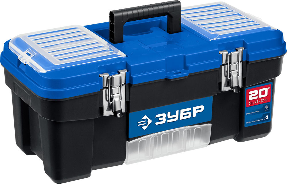 Ящик 508 x 256 x 225 мм 20 пластиковый для инструментов ЗУБР ДЕСНА-20 38181-20