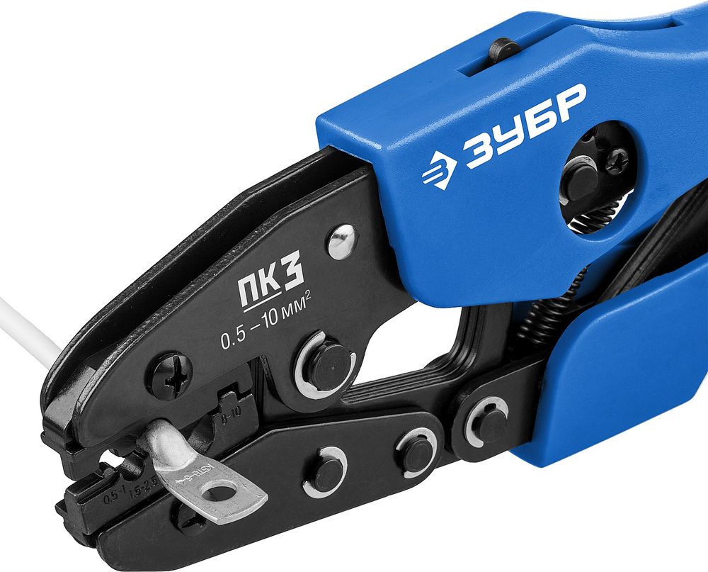 Пресс-клещи для медных наконечников и гильз 0.5 - 10 мм2 ЗУБР ПК-3 Профессионал 45456-3