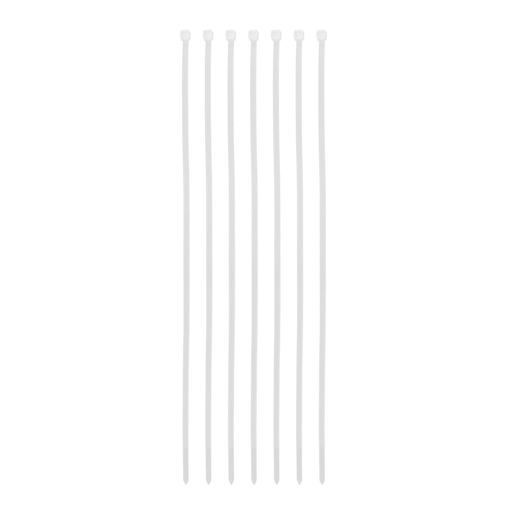 Хомуты, 400 x 4.8 мм, пластиковые, белые, 50 шт Сибртех (45538)