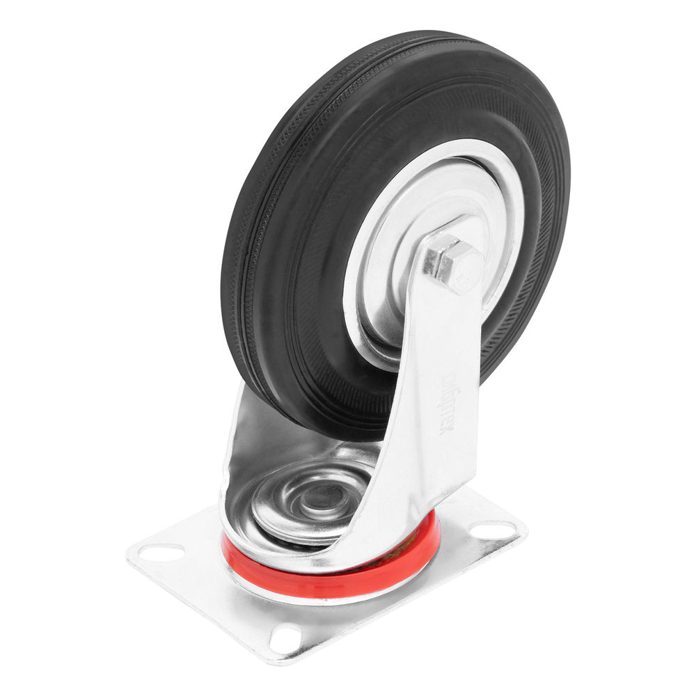 Колесо поворотное D 160 мм, крепление платформенное Сибртех (68717)