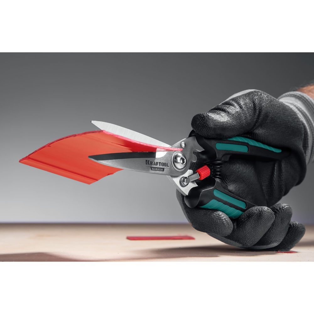 Многофункциональные прямые технические ножницы Alligator, 200 мм KRAFTOOL 23201