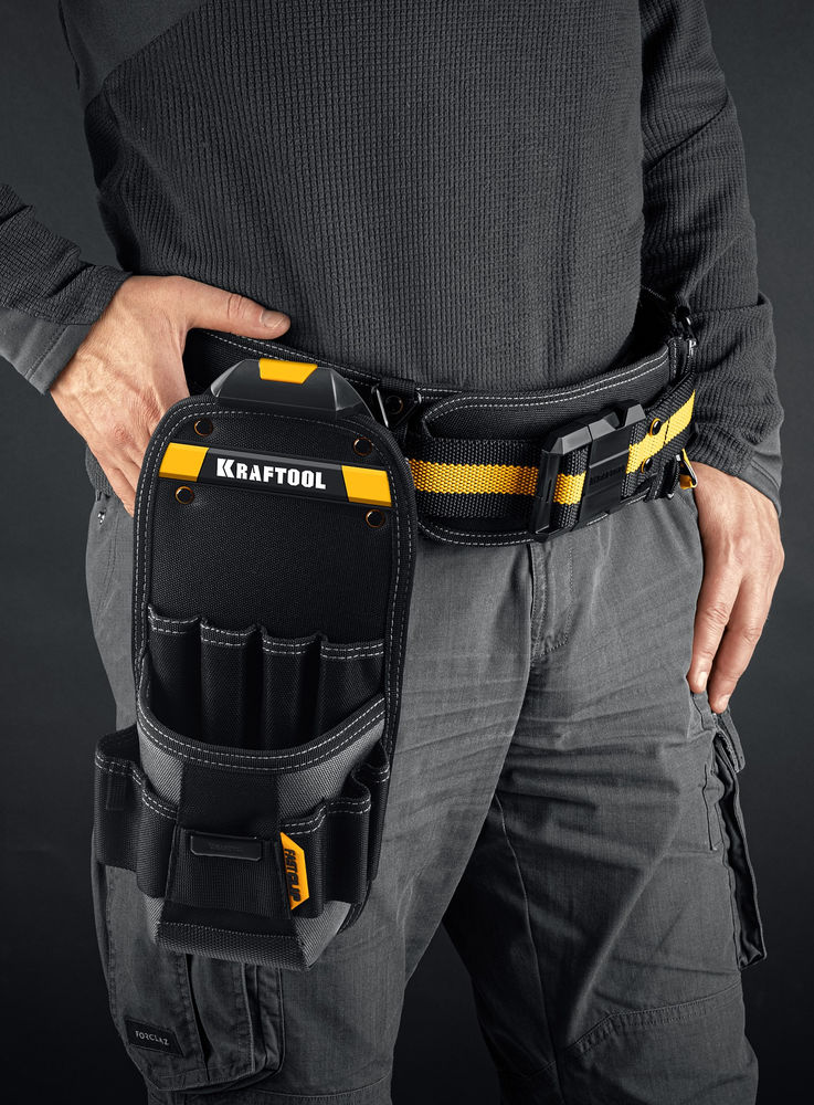 Сумка поясная 170 х 360 мм с быстросъёмным креплением FastClip KP-11 KRAFTOOL 38777