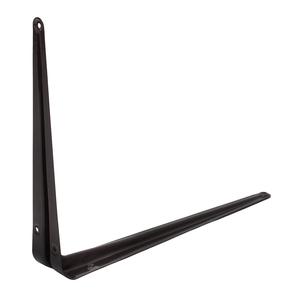 Кронштейн угловой с ребром, 250 х 300 мм, коричневый Сибртех (94027)