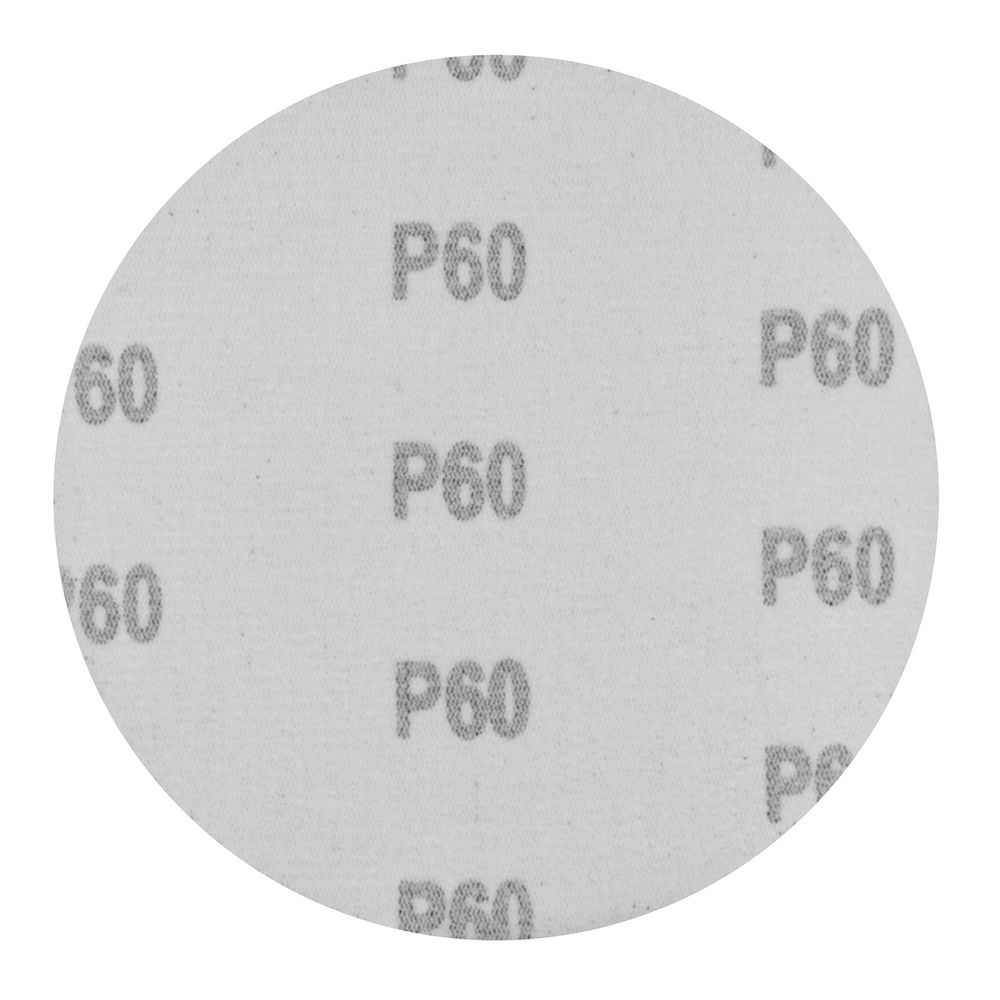 Круг абразивный на ворсовой подложке под липучку, P 60, 125 мм, 10 шт Сибртех (738407)