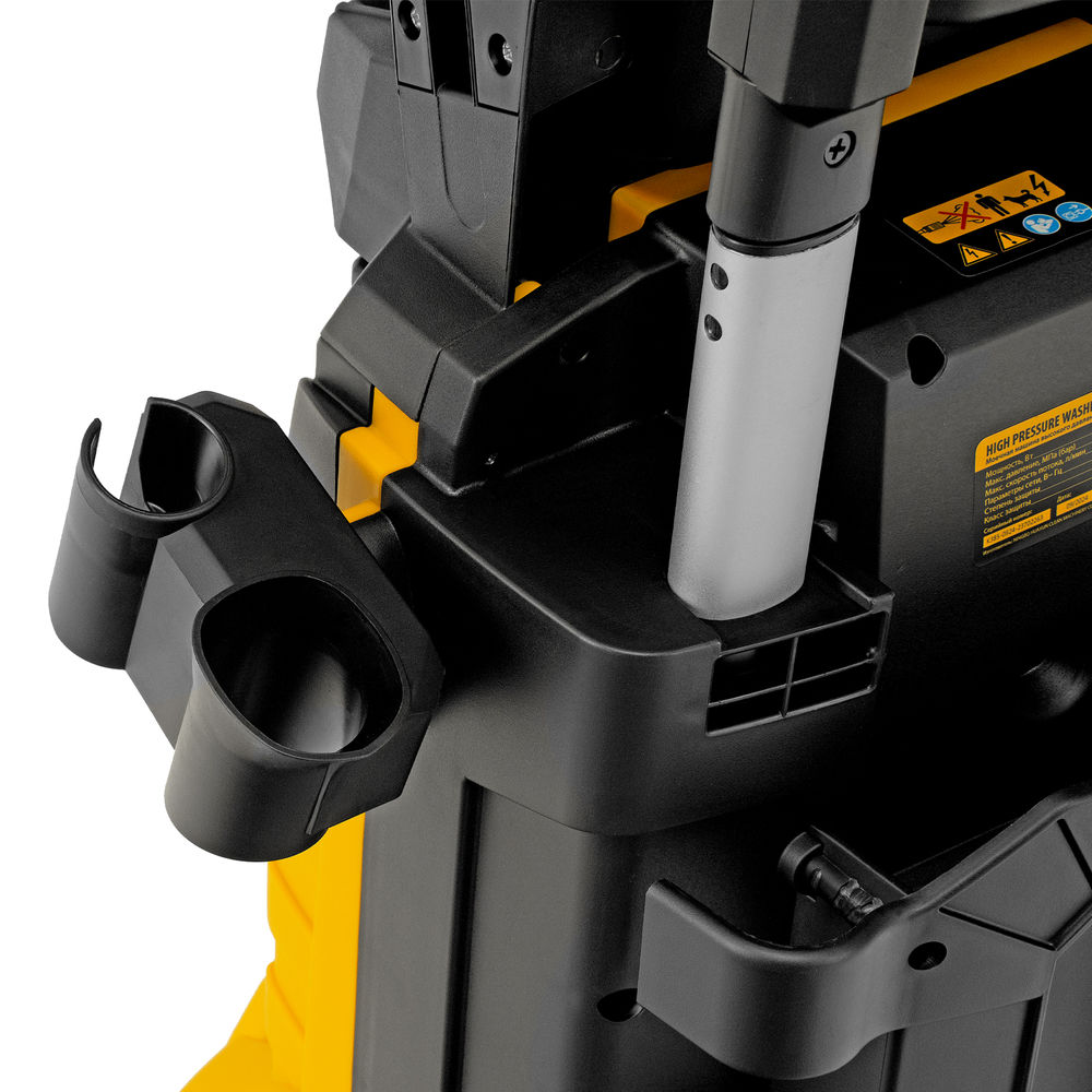 Моечная машина высокого давления R-210iD, 2600 Вт, 210 бар, 8.0 л/мин, асинхронный двигатель, барабан Denzel (58237)