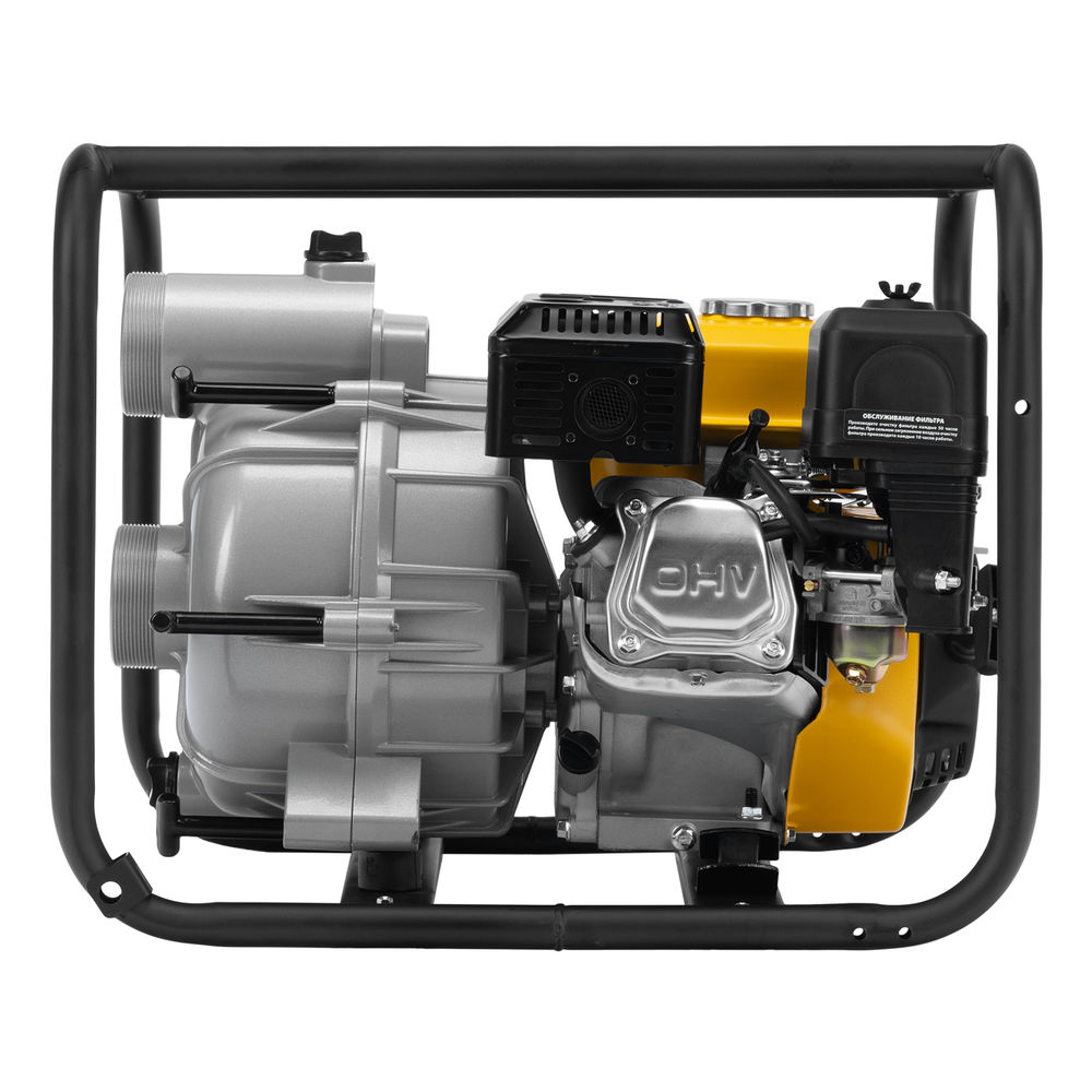 Мотопомпа бензиновая для грязной воды PX-80D7, 7 л.с., 3, 1300 л/мин, глуб 8 м,напор 30 м Denzel (99206)