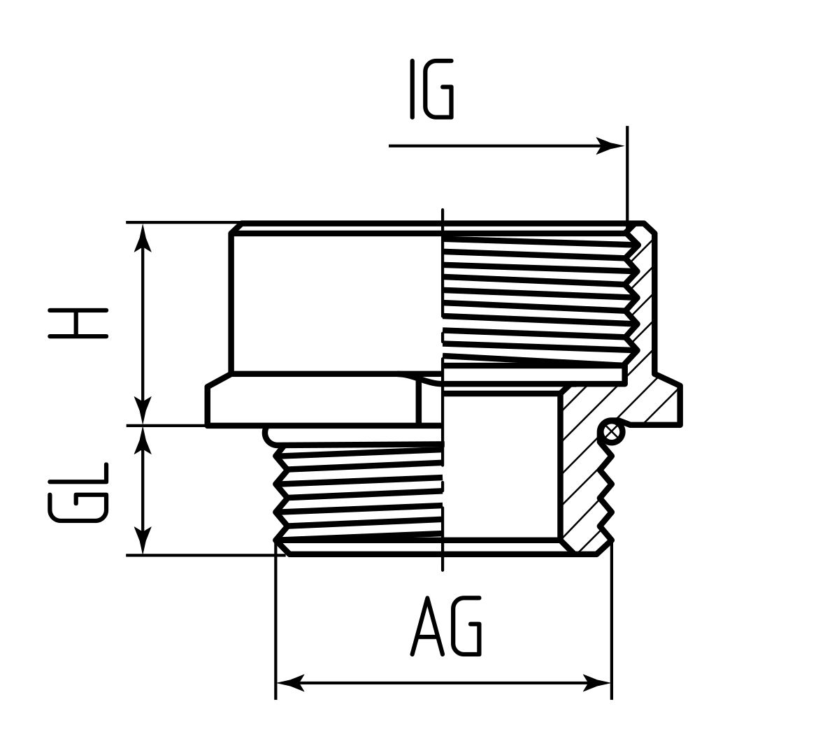 Муфта переходная латунная увеличивающая МПЛ М16/М20 (Fortisflex) (89598)