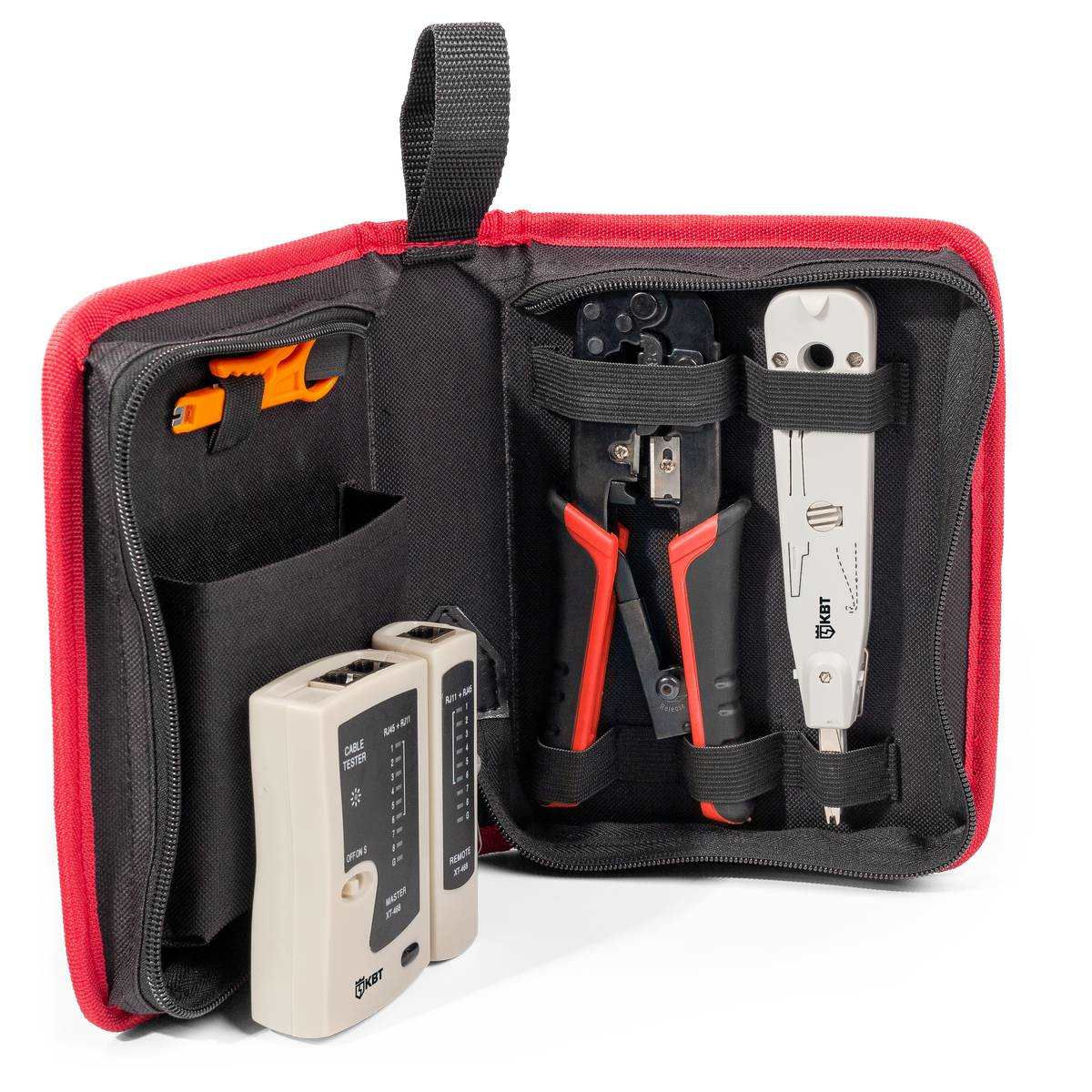 Набор для работ с сетевым кабелем LAN-4 серия ПРОФИ (КВТ) (85935)