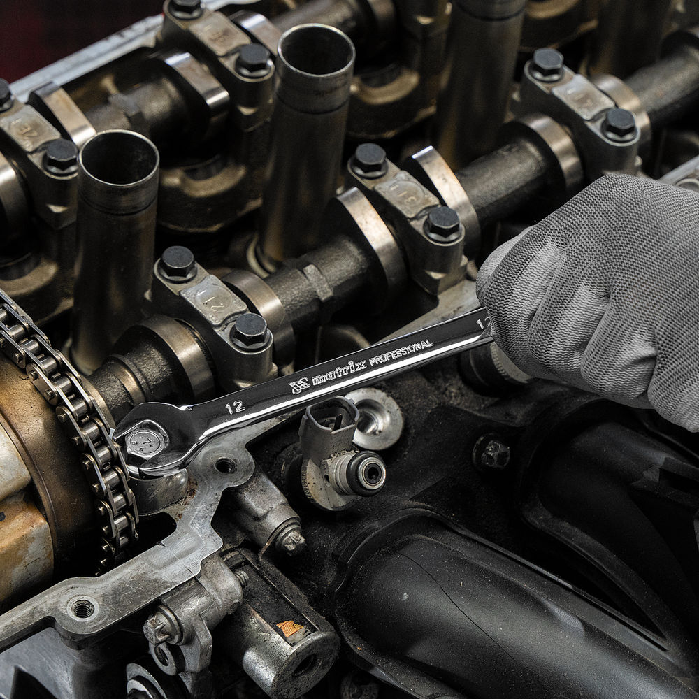 Набор ключей комбинированных, трещеточных 6 шт Matrix