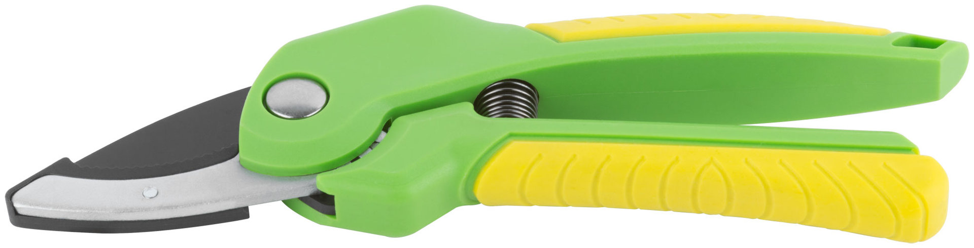 Секатор, режущие кромки встык с наковальней, тефлон, зубчатый привод, прорезин.ручки 210 мм (77095)