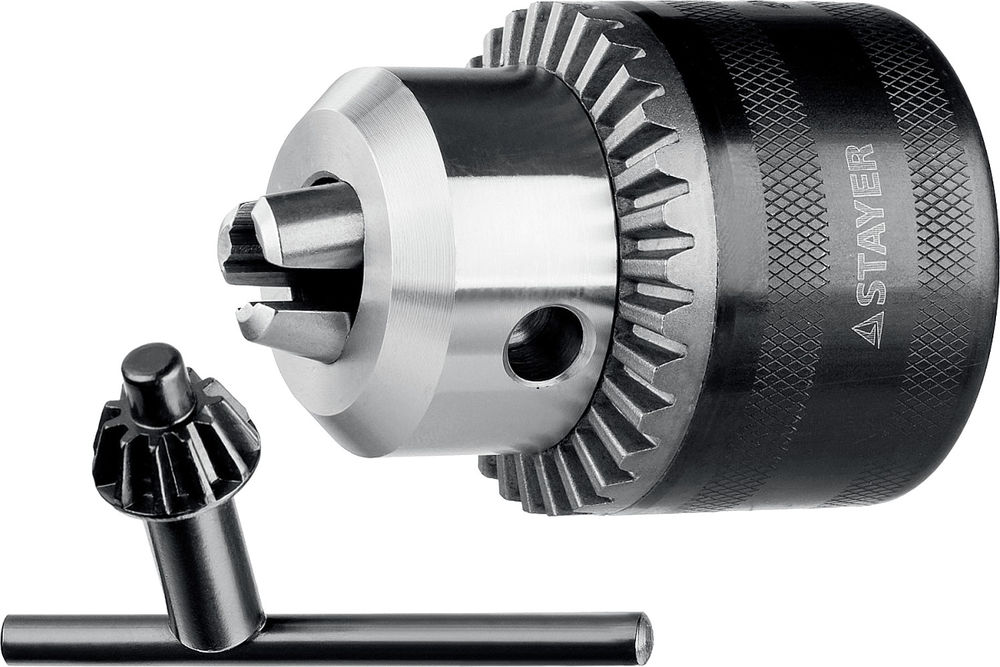 Ударный сверлильный патрон с ключом для дрели 10 мм, 1/2 Professional STAYER 29055-10-1/2