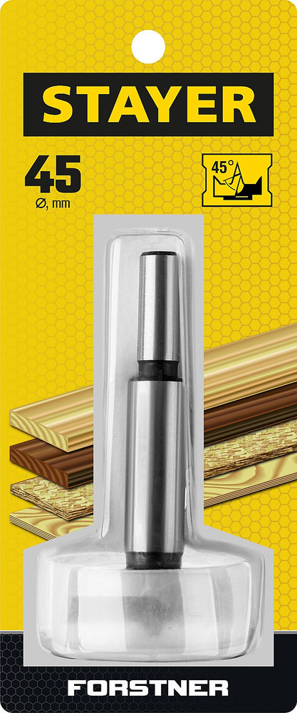 Сверло Форстнера по дереву Forstner, 45 мм, ДСП STAYER 29985-45_z01