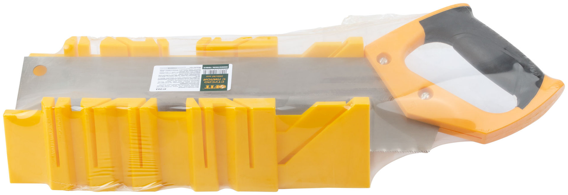 Стусло пластиковое желтое с пилой 350 мм (41263)