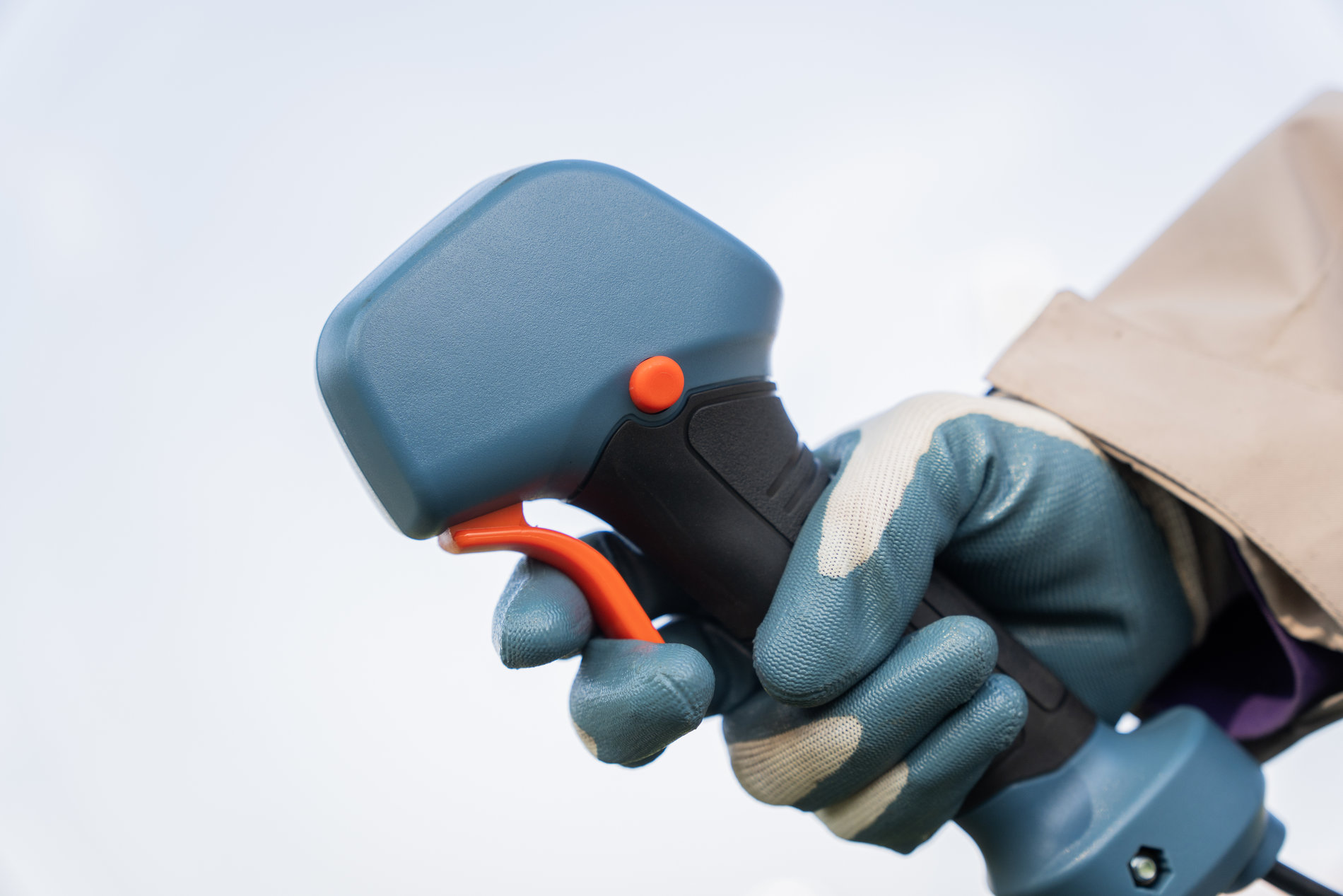 Триммер сетевой, 1200 Вт, 34 см (леска), 23 см (нож), велосипедная рукоятка