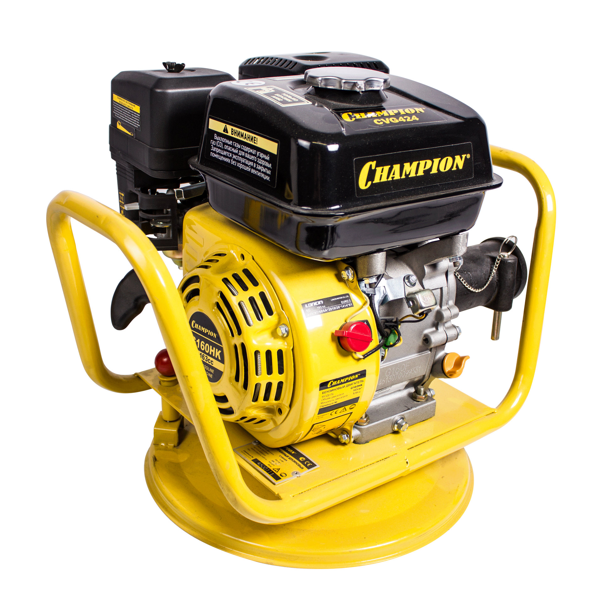 Вибратор глубинный бензиновый CHAMPION CVG424 (4кВт 24кг 4-6м без вала и вибронаконечника) (CVG424)