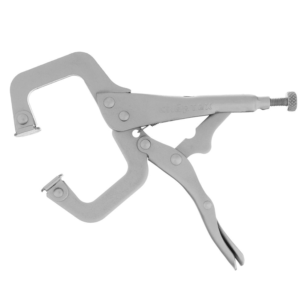 Зажим ручной, увеличенный захват, подвижные губки, 170 мм Сибртех (18425)