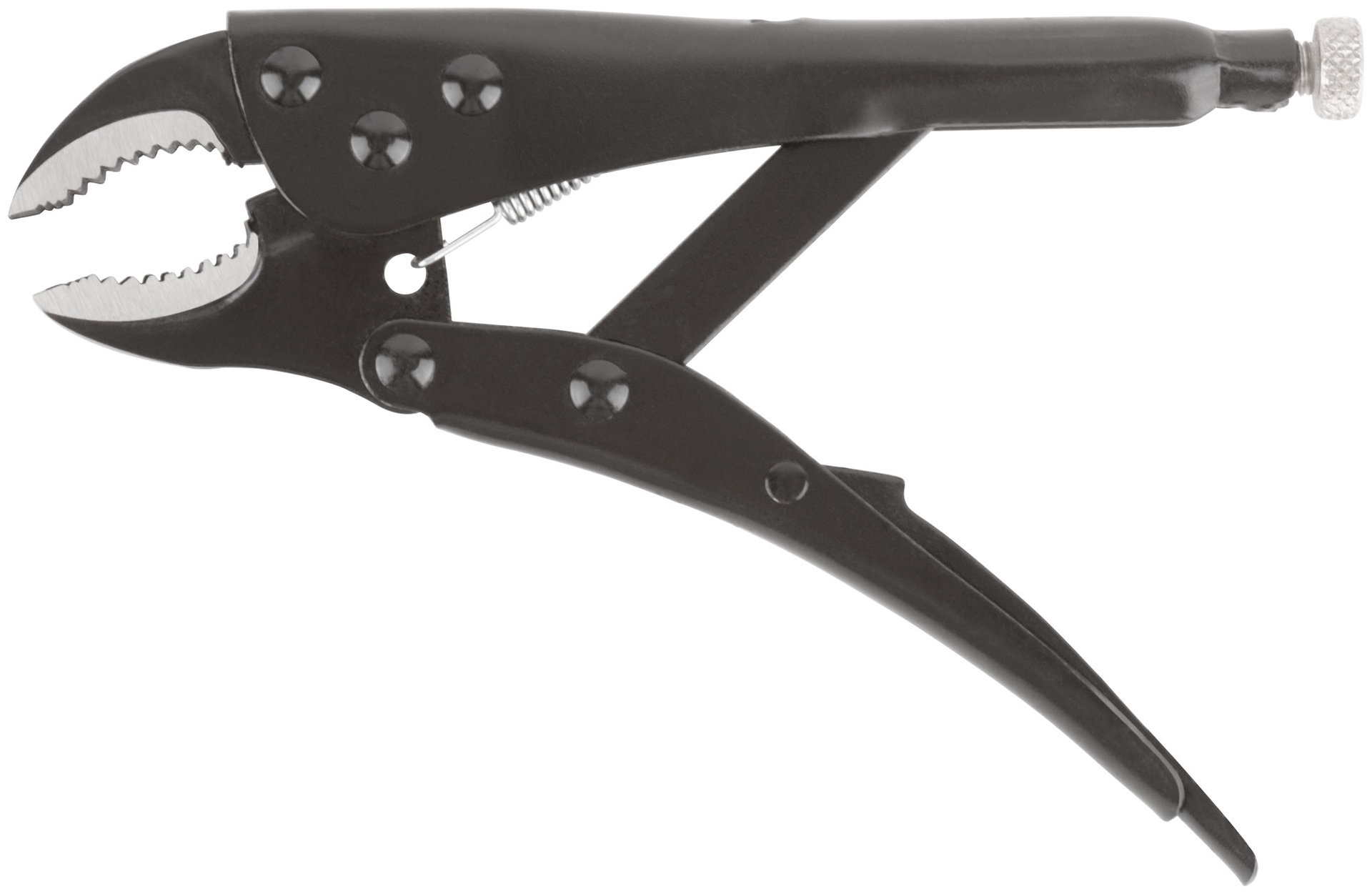 Зажим ручной с фиксатором тип WR черненый 180 мм (52712)