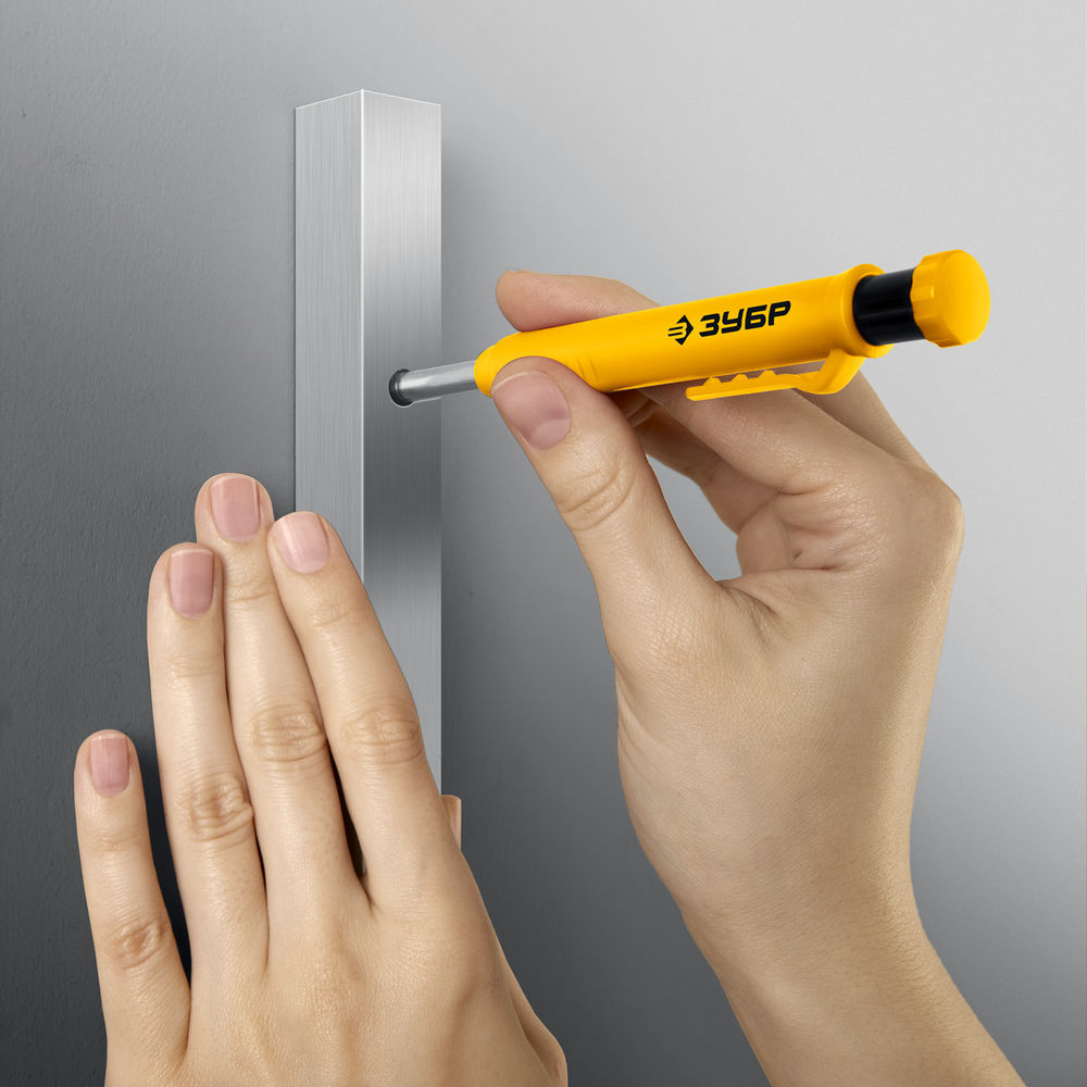 Карандаш автоматический d 2,8 мм, HB, 6 сменных грифелей ЗУБР АСК жёлтый 06311-5