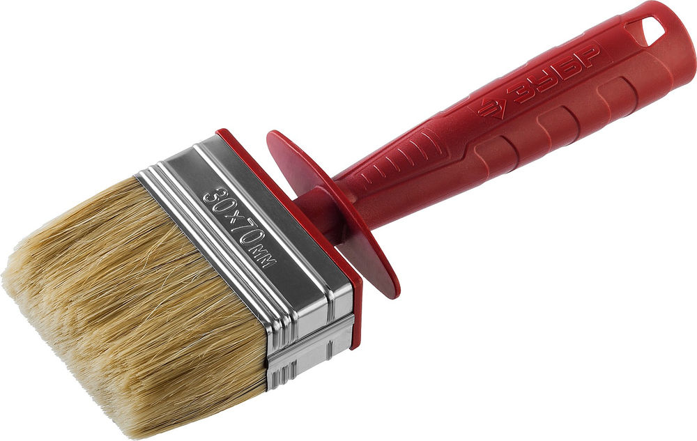 Макловица 3 x 7 см, светлая щетина, пластмассовый корпус, все виды ЛКМ ЗУБР УНИВЕРСАЛ 01825-07