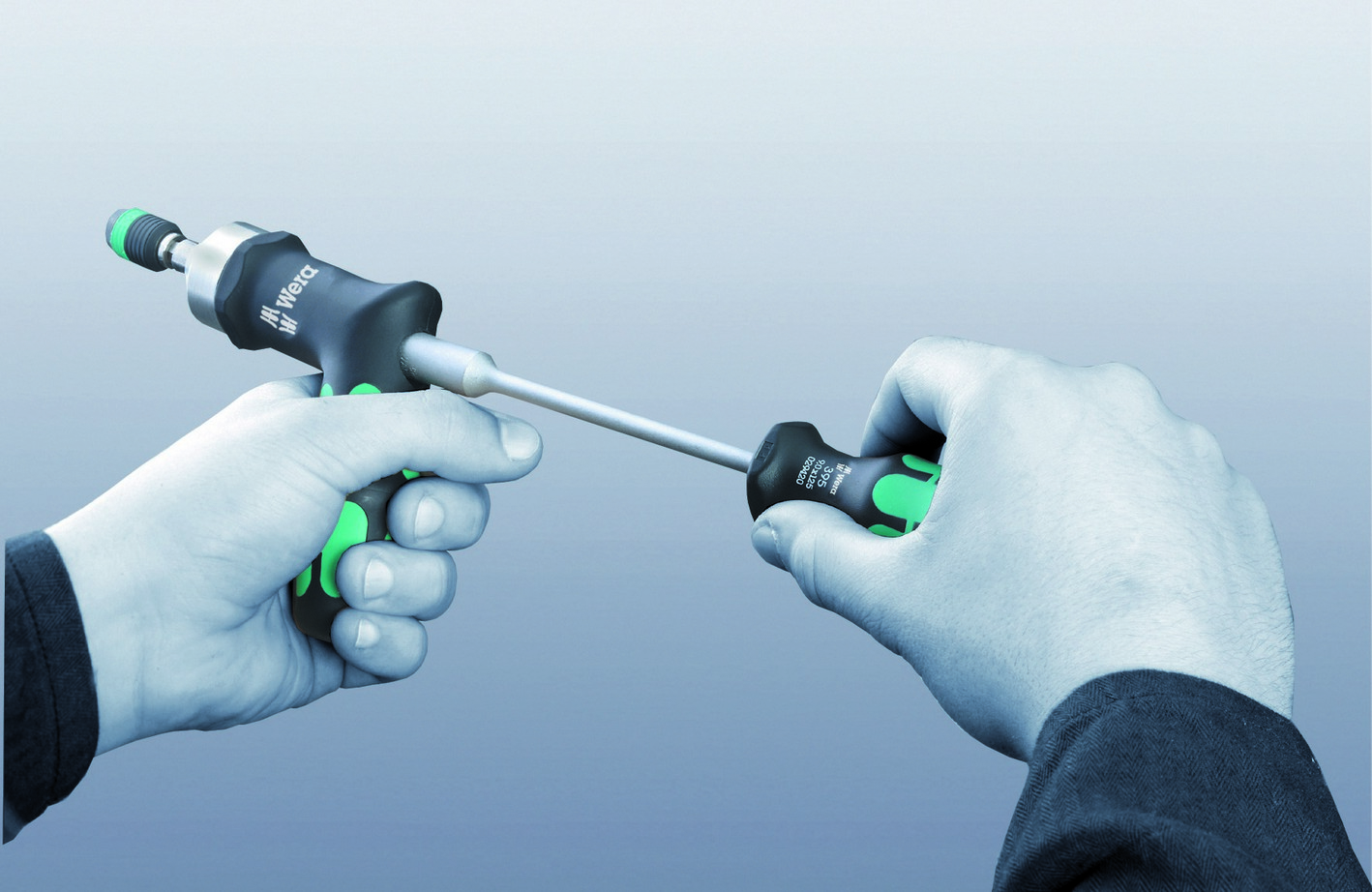 Отвёртка-битодержатель динамометрическая 0.3 Нм для серийных операций патрон Rapidaptor 1/4 D6.3/F6.3 Pre-Set Kraftform серия 7460 Wera WE-074715