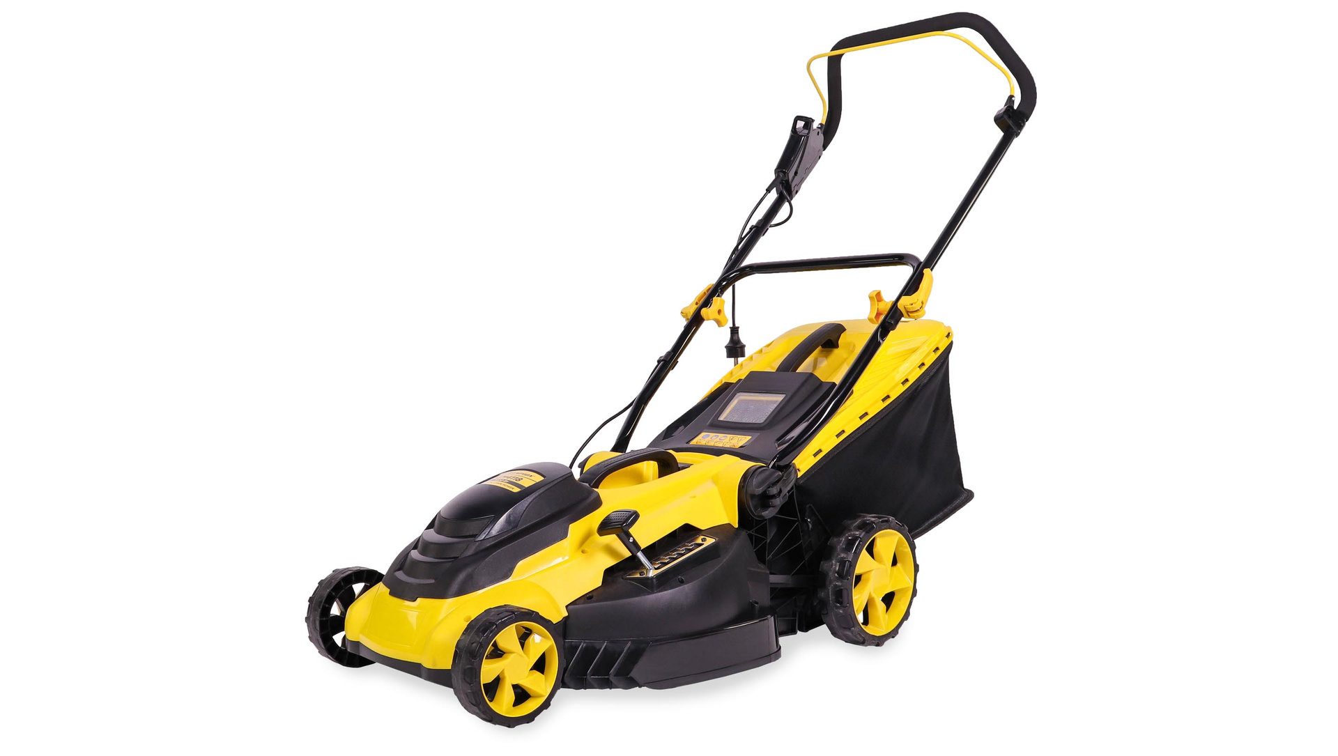 Газонокосилка эл. CHAMPION EM4118 (1,8 кВт пласт.+ткань травосб. 50л ширина 420мм 25-75мм, 13кг) (EM4118)