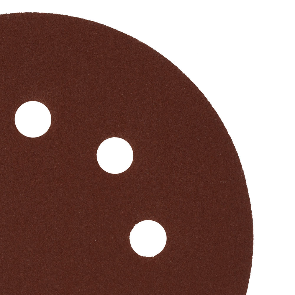 Круг абразивный на ворсовой подложке под липучку, перфорированный, P 280, 125 мм, 5 шт Сибртех (738127)