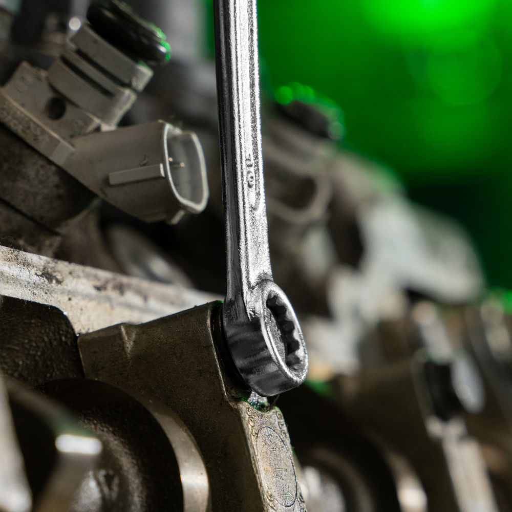 Набор ключей комбинированных, 6-22 мм, CrV, 12 шт Сибртех