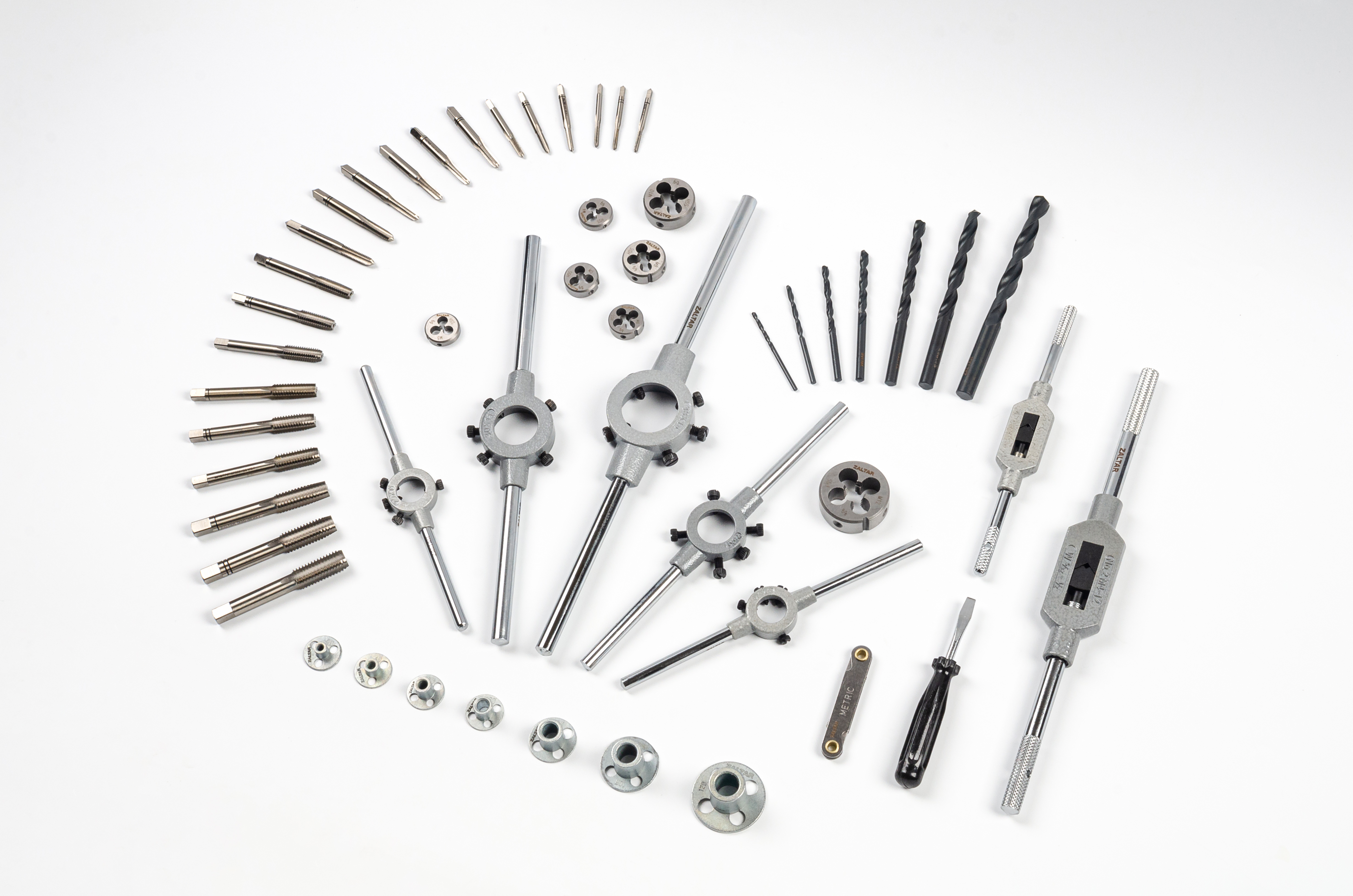 Набор резьбонарезного инструмента 15SF HSS, 51 пр., M3-M4-M5-M6-M8-M10-M12 (ZA-10721)