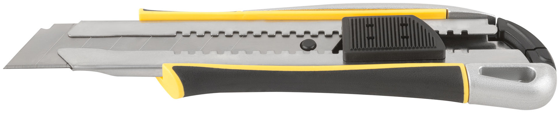 Нож технический 25 мм усиленный прорезиненный, дополнит. прижим (10329)