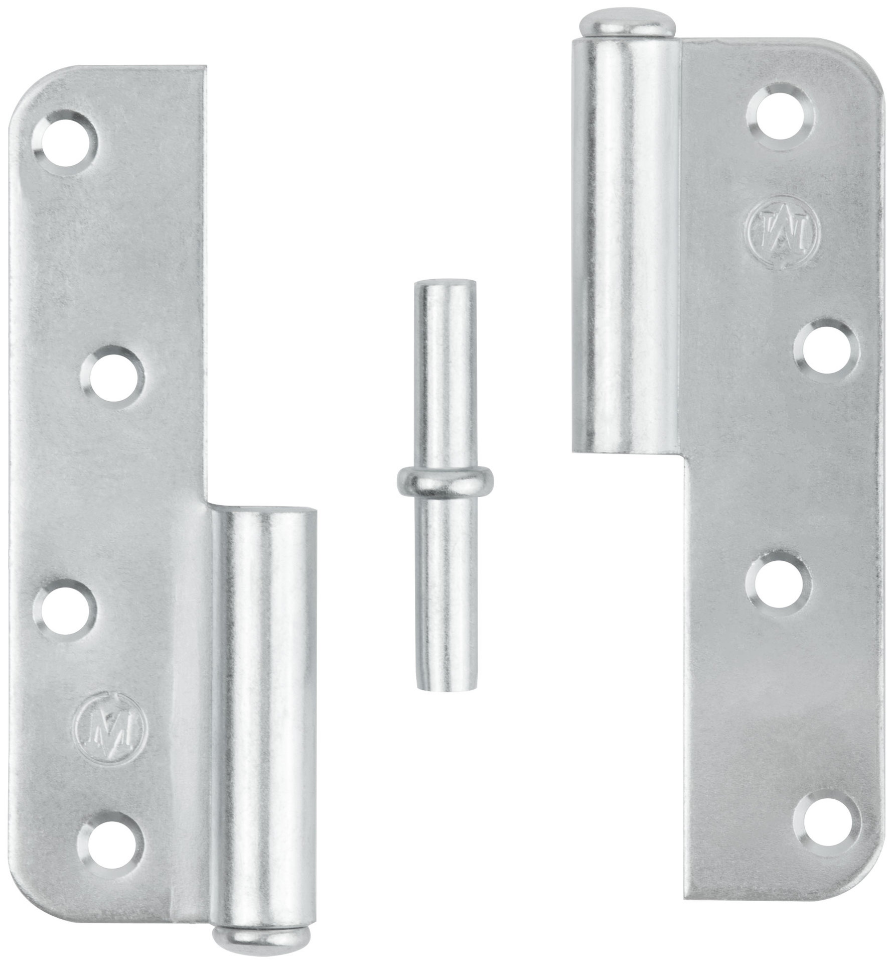 Петля накладная оцинкованная, тип ПН, 110 мм, правая (66393)