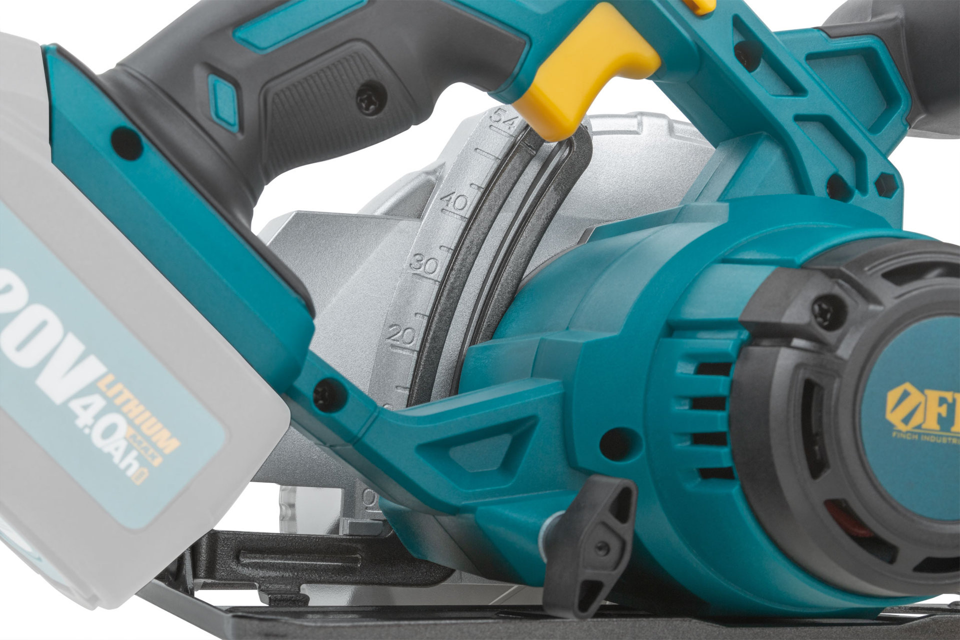 Пила дисковая циркулярная 20 В; 3800 об/мин; 165/20 мм; 2,3 кг; рез. накл.; коробка (79920)