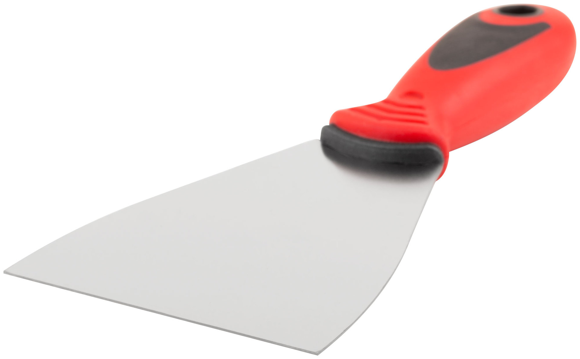 Шпатель, нерж.сталь, прорезиненная ручка 80 мм (06713)