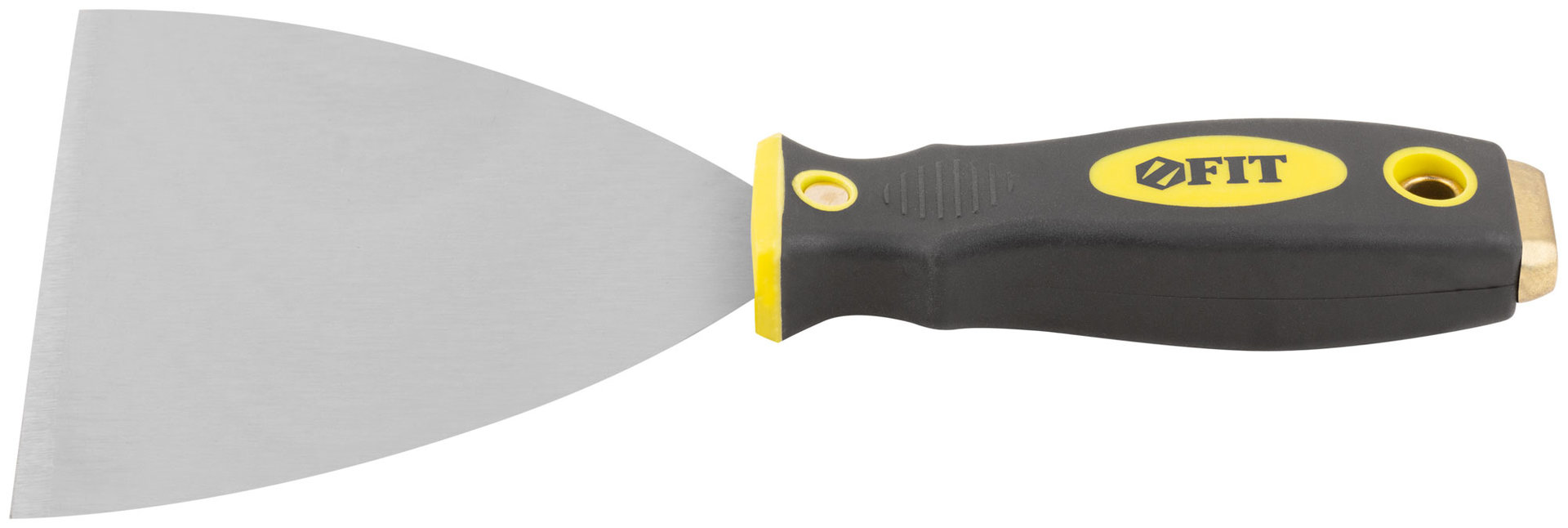 Шпатель для удаления ржавчины Профи, толщ. лезвия 1 мм, двухкомп.ручка с метал.бойком 5 (125 мм) (06675)