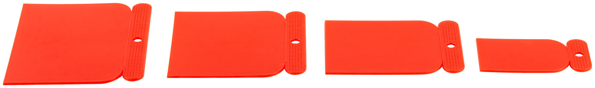 Шпатели пластиковые набор 4 шт.(Япончик) 50/80/100/120 мм (06752)