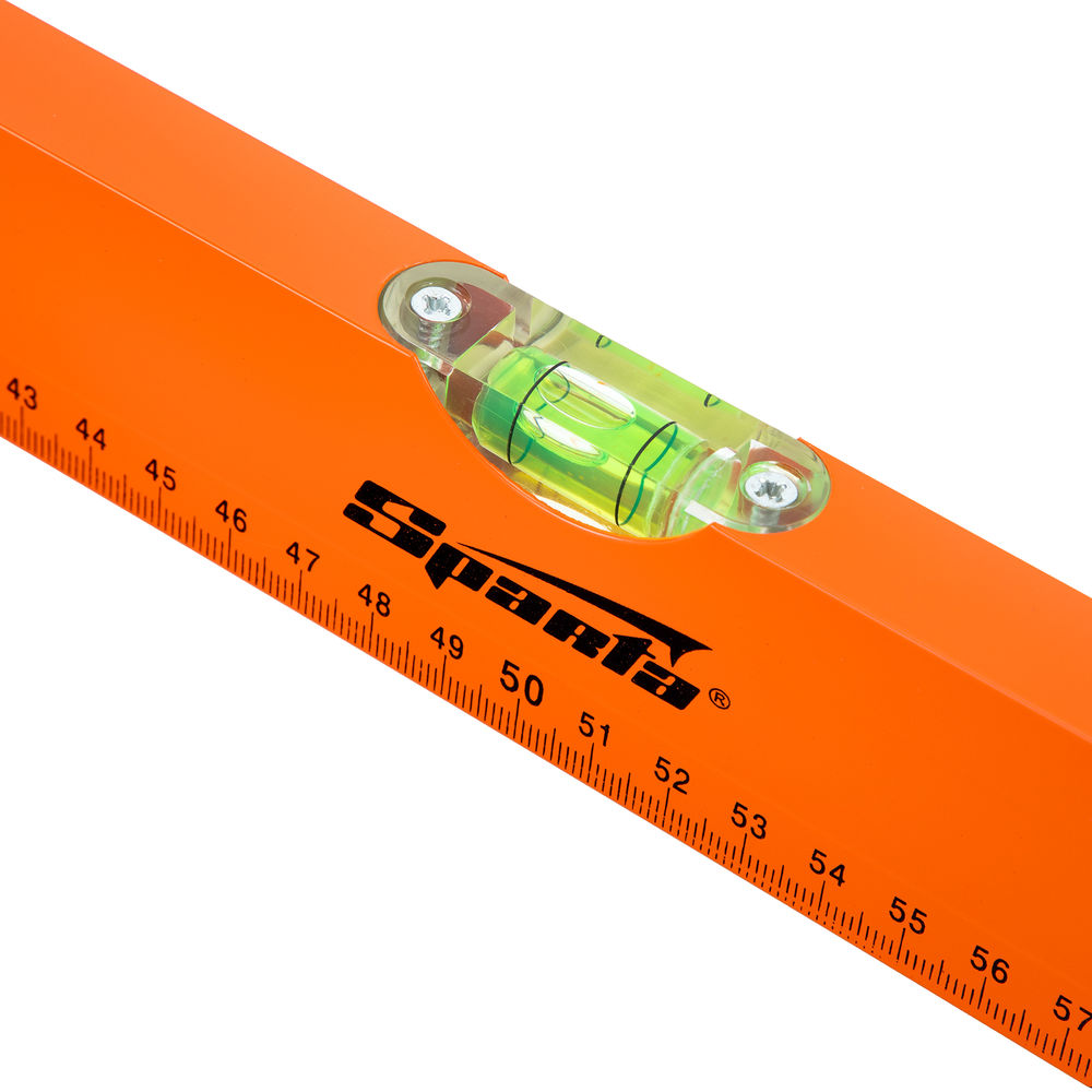 Уровень алюминиевый, 1000 мм, 3 глазка, желтый, линейка Sparta (330295)