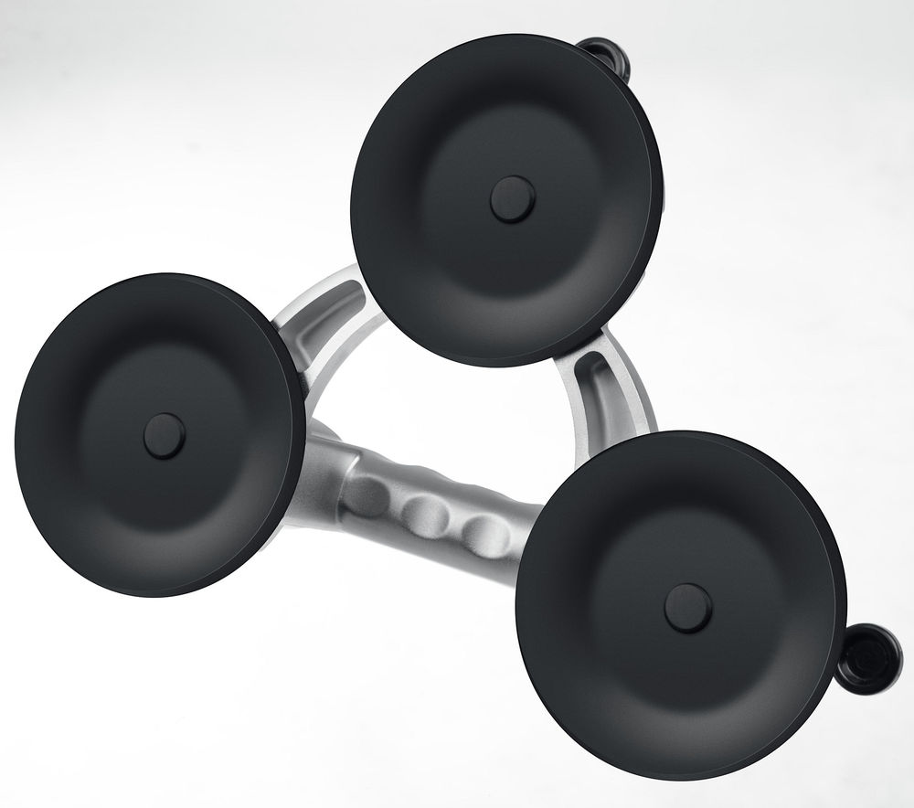 Подъемник тройной алюминиевый на присоске 140 кг Профессионал ЗУБР 33723-3