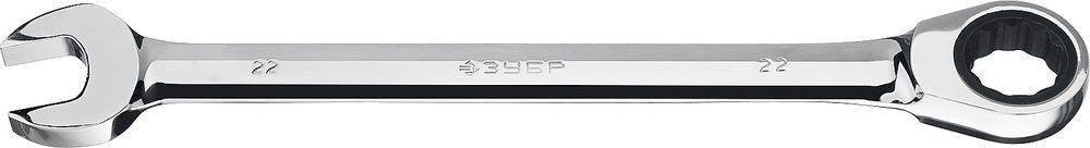 Ключ гаечный комбинированный трещоточный 22 мм Профессионал ЗУБР 27074-22