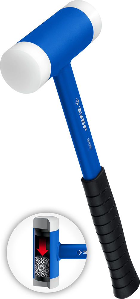 Молоток безынерционный с полиамидными бойками 50 мм ЗУБР БМП-50 Профессионал 2043-50