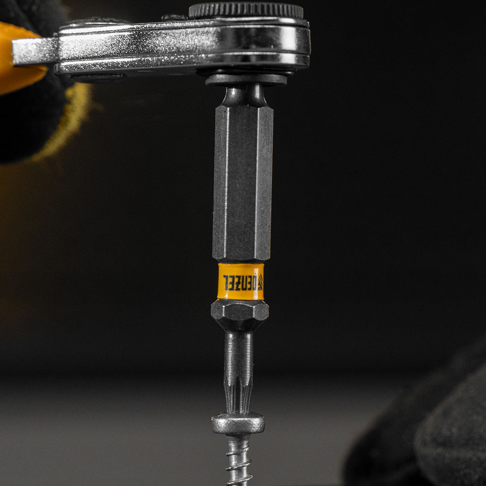 Бита TX 10х50, сталь S2, шестигранный профиль, 10 шт. Е 6,3 Denzel (11667)