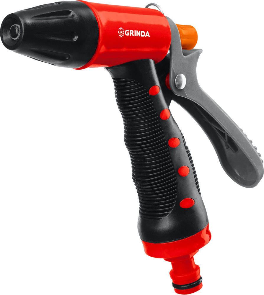 Поливочный пистолет T-R, плавная регулировка, курок сзади, пластиковый с TPR GRINDA 8-427186