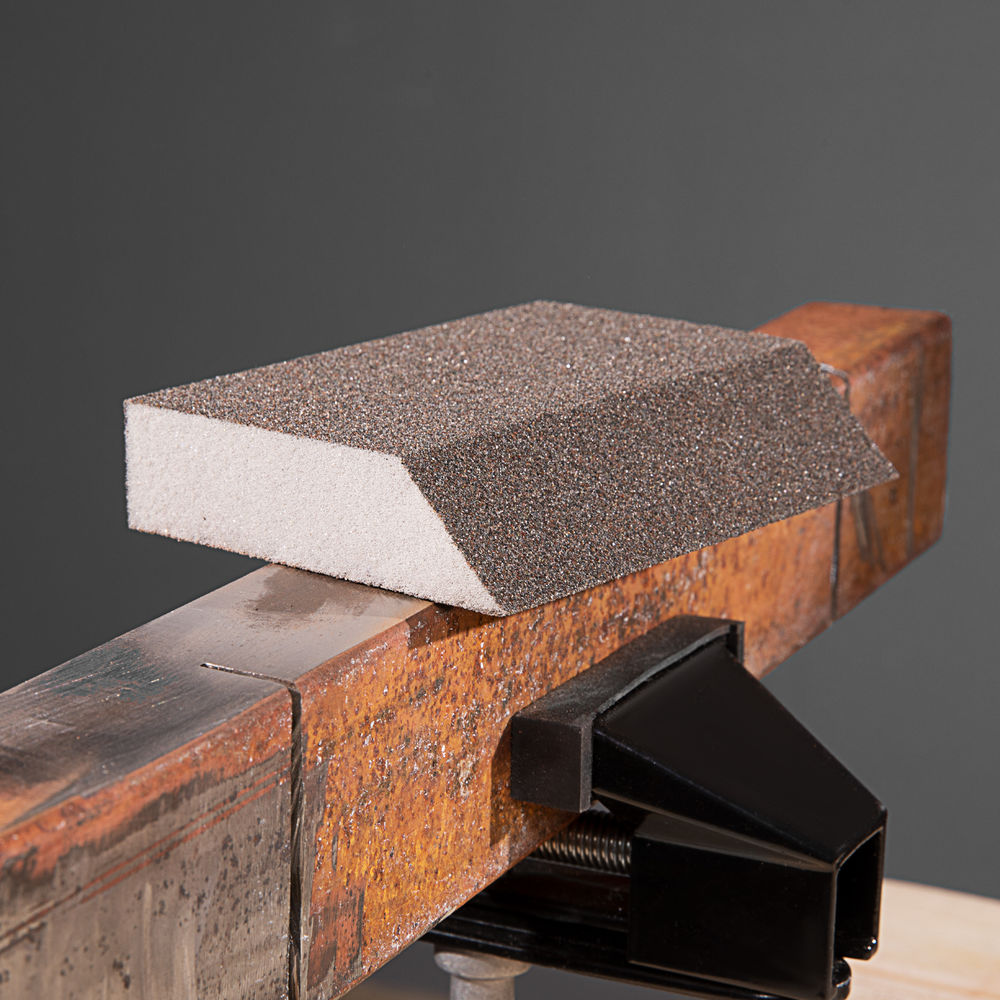 Губка для шлифования, 120 х 90 х 25 мм, трапеция, мягкая, P 80 Matrix (75729)