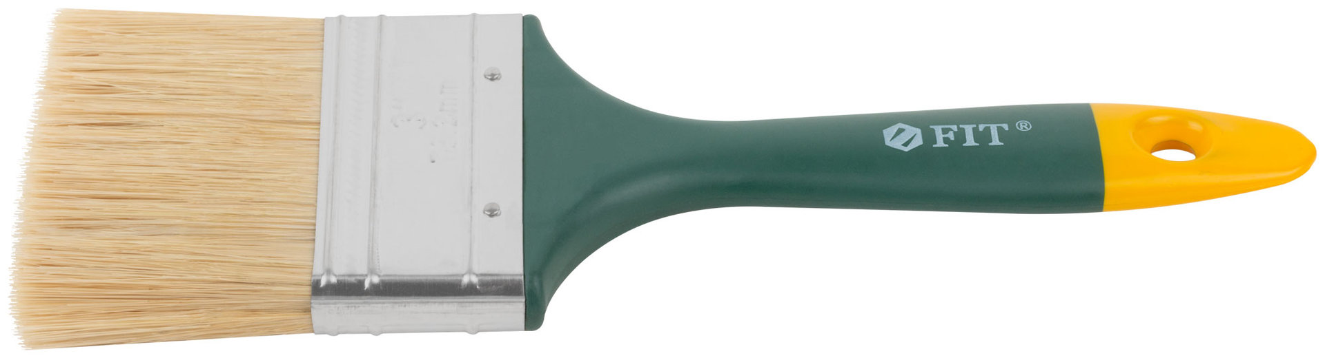 Кисть флейцевая Контур, натур.светлая щетина, пластиковая ручка 3 (75 мм) (01167)