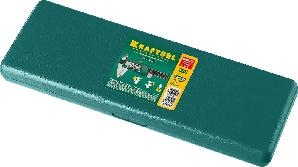 Металлический электронный штангенциркуль 200 мм, высокоточный KRAFTOOL 34460-200