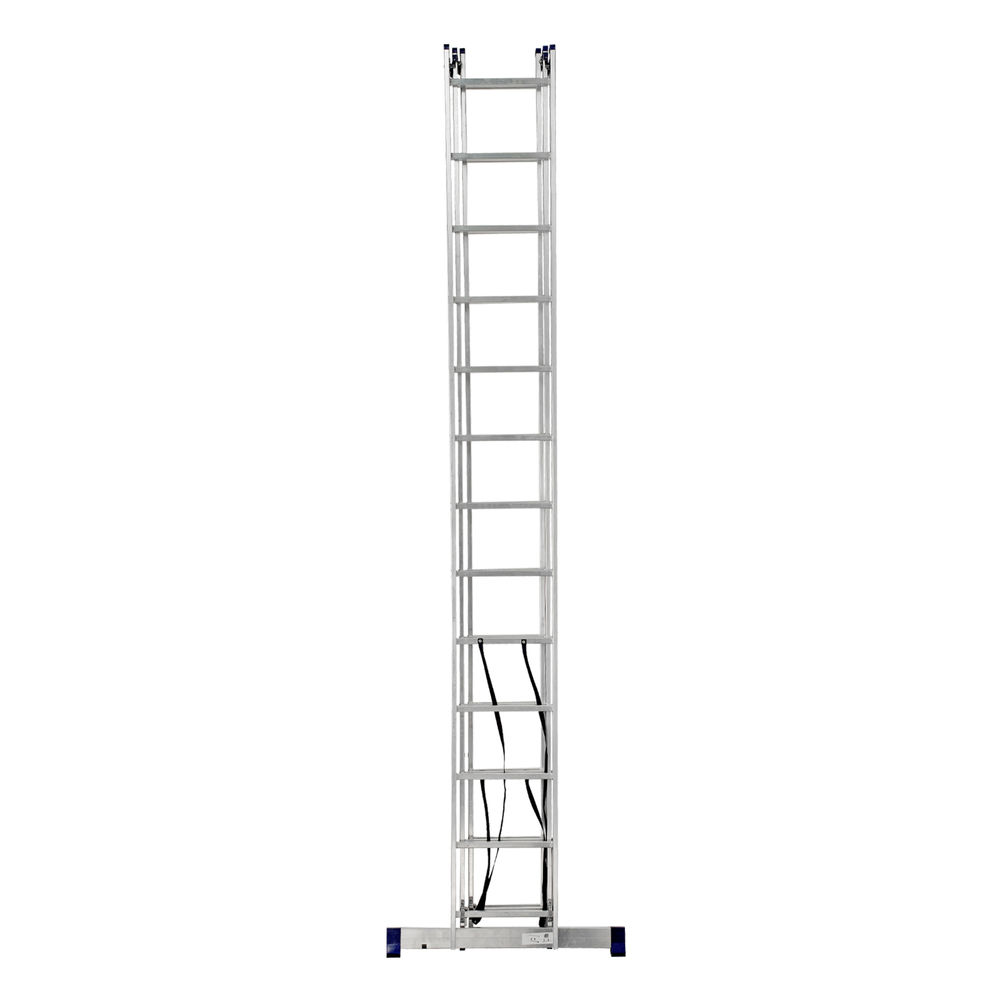 Лестница, 3 х 13 ступеней, алюминиевая, трехсекционная, Сибртех (97823)