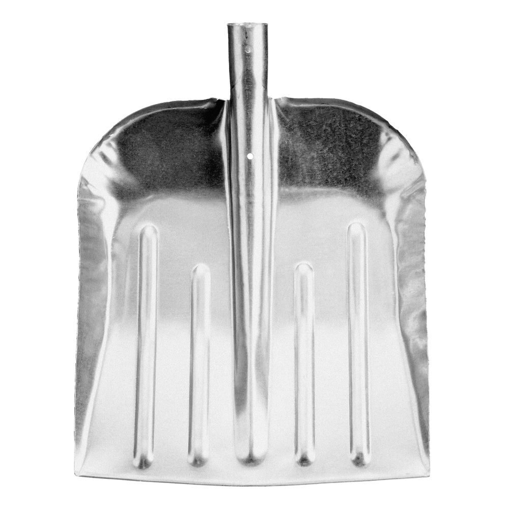 Лопата для уборки снега стальная оцинкованная, 330 х 365 мм, без черенка, Сибртех (61536)