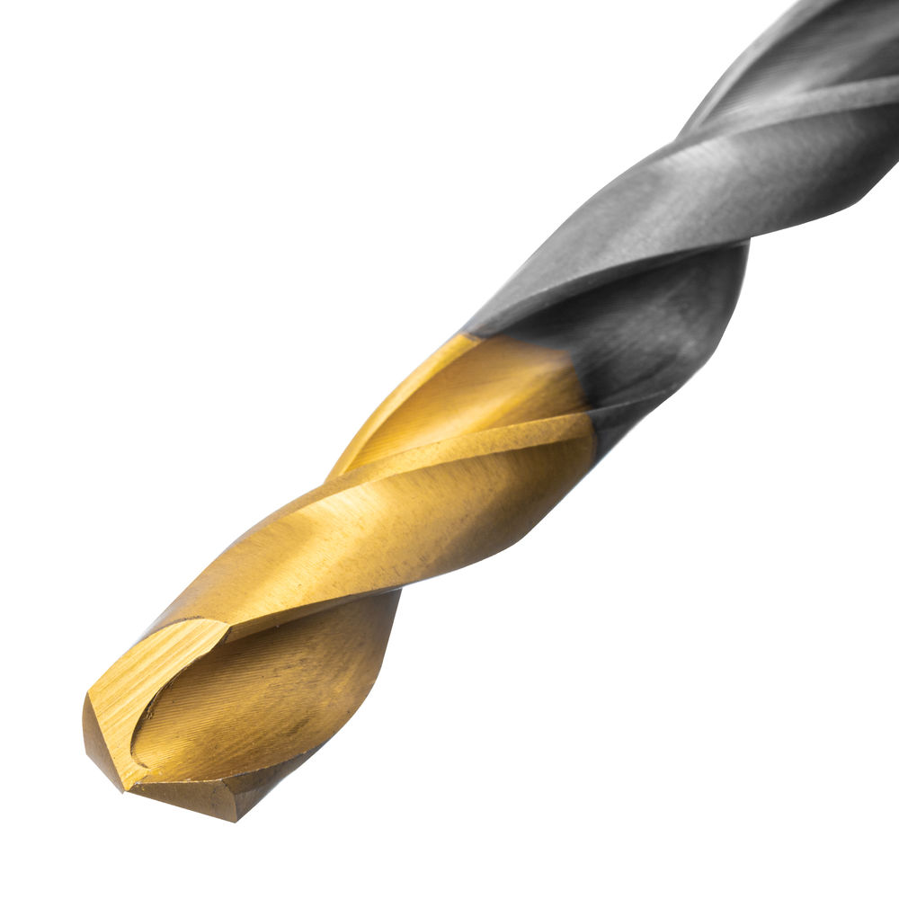 Набор сверл по металлу, 1-10 мм, Р6М5-TiN, Golden Tip, 10 шт Denzel (723001)