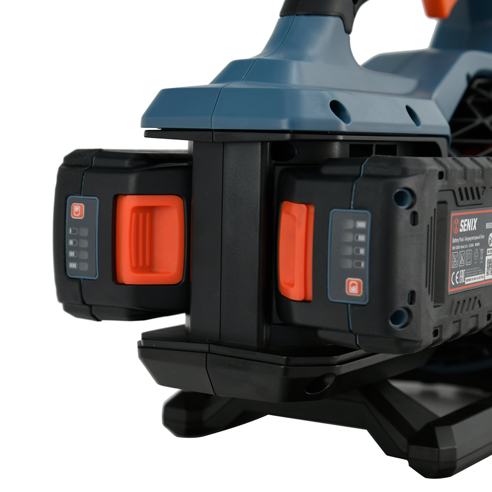 Воздуходувка аккумуляторная, 40В, 2 АКБ и ЗУ 2X2 20V