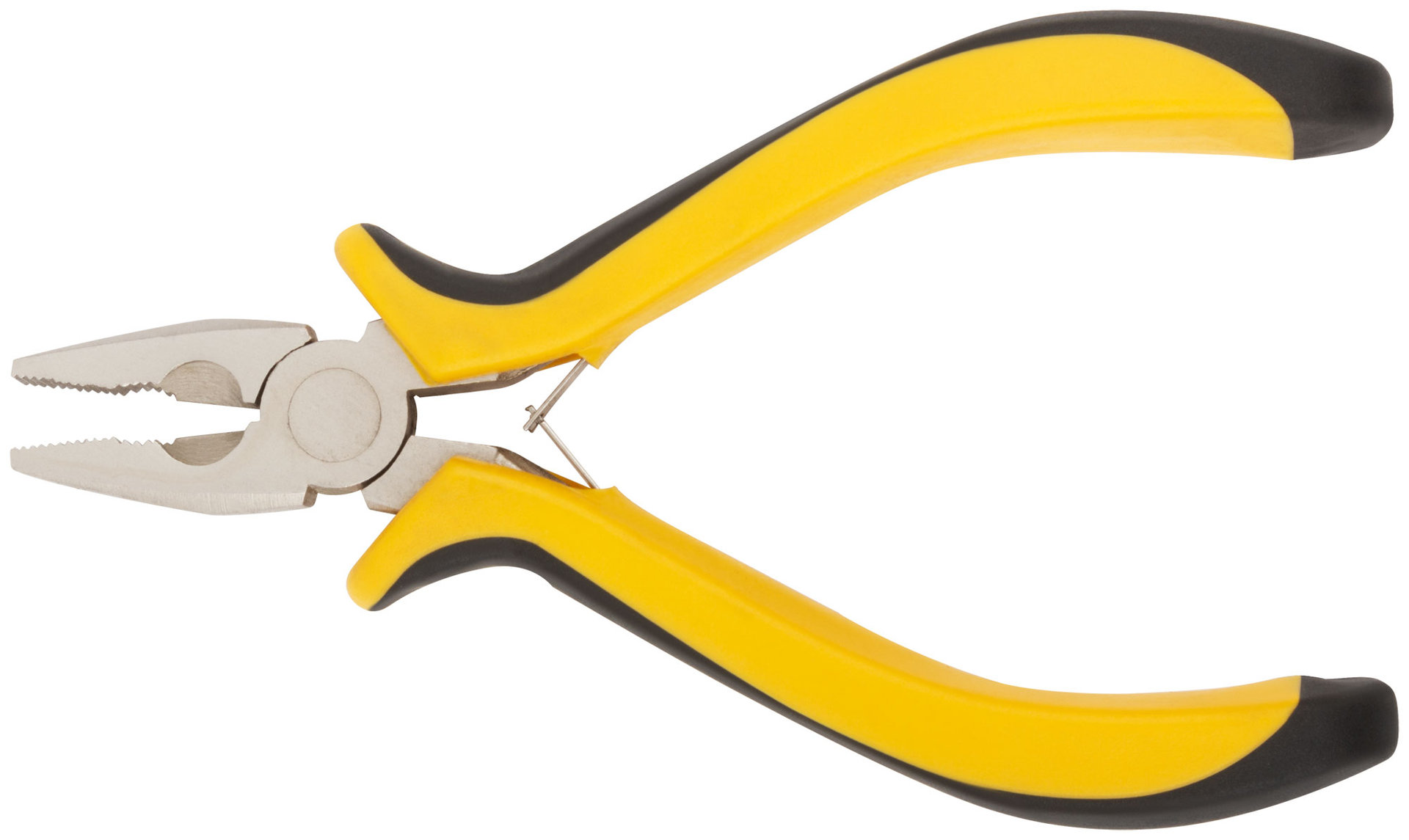 Плоскогубцы комбинированные мини Профи, никелированное покрытие, черн.-желт.мягк. ручки 125 мм (51632)